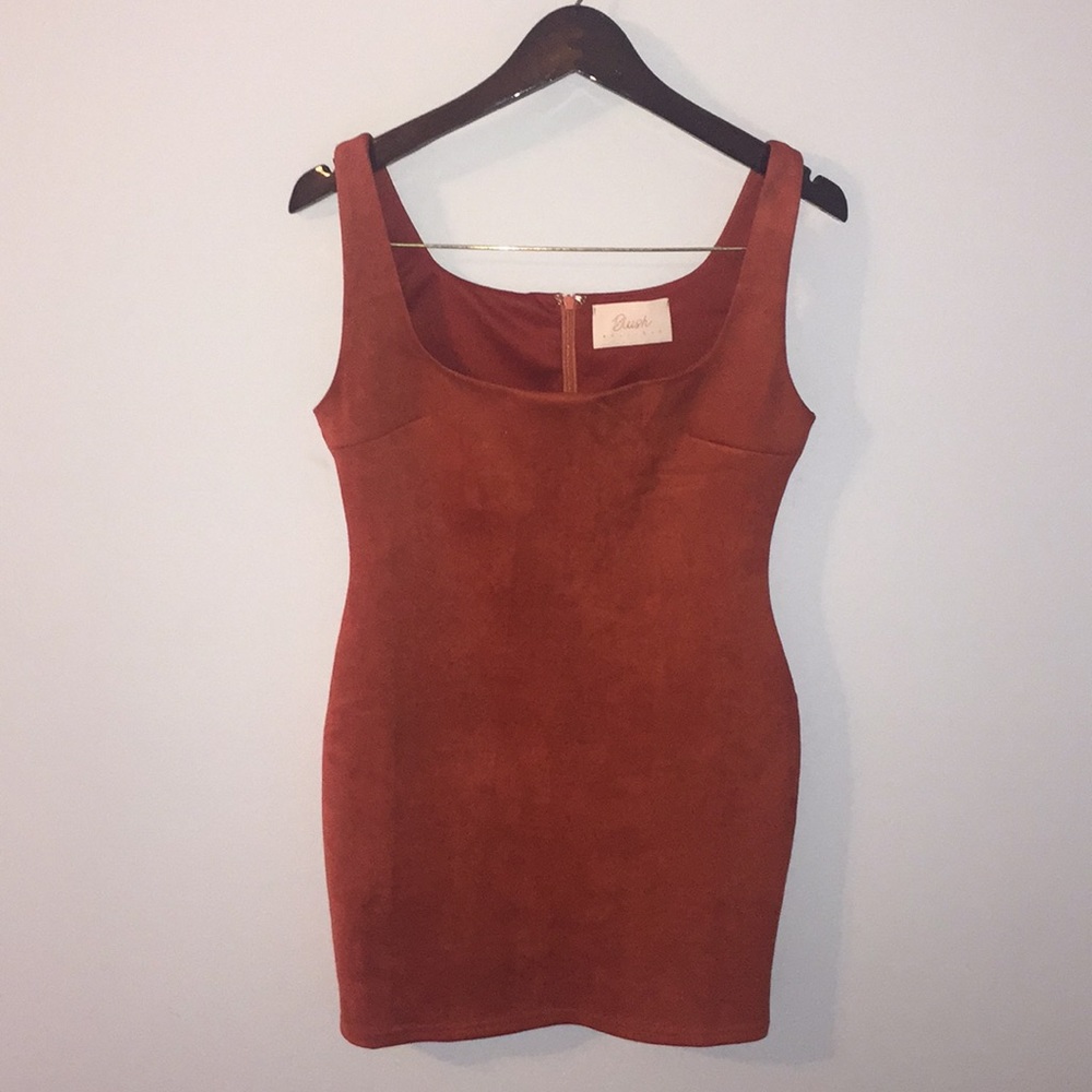Burnt Orange Body-con Dress
